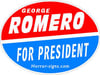 George Romero For President Sticker