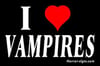 I Love Vampires Sticker