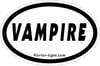 Vampire Oval Sticker