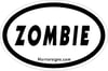 Zombie Oval Sticker