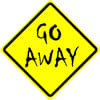 Go Away Sign
