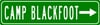 Camp Blackfoot Street Sign