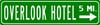 Overlook Hotel 5 mi. Street Sign