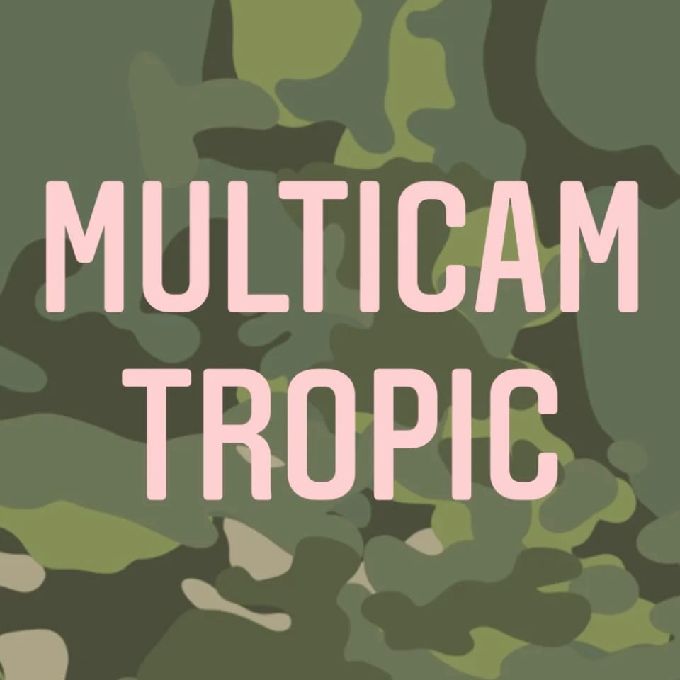 Image of multicam tropic rattlecan stencil • 5.5" x 11.5" five layer vinyl