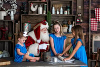 Image 4 of Vintage Kitchen Baking With Santa in Studio