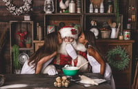 Image 5 of Vintage Kitchen Baking With Santa in Studio