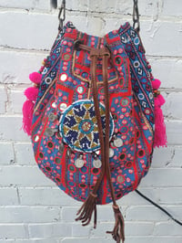 Image 4 of Slouch bag embellished afghan charms