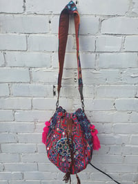 Image 2 of Slouch bag embellished afghan charms