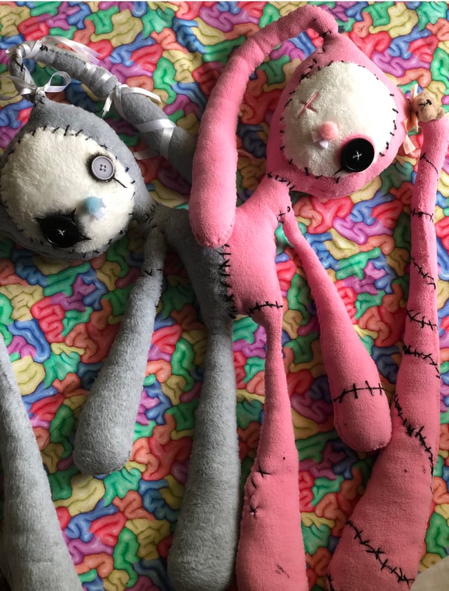 SOLD !!! Conjoined bunny 