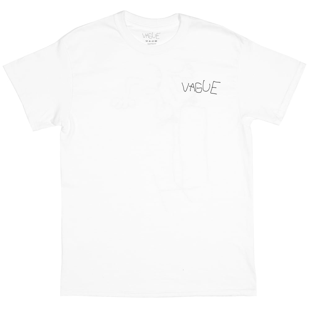 Image of Vague x James Jarvis x Chewy Cannon - White T-Shirt