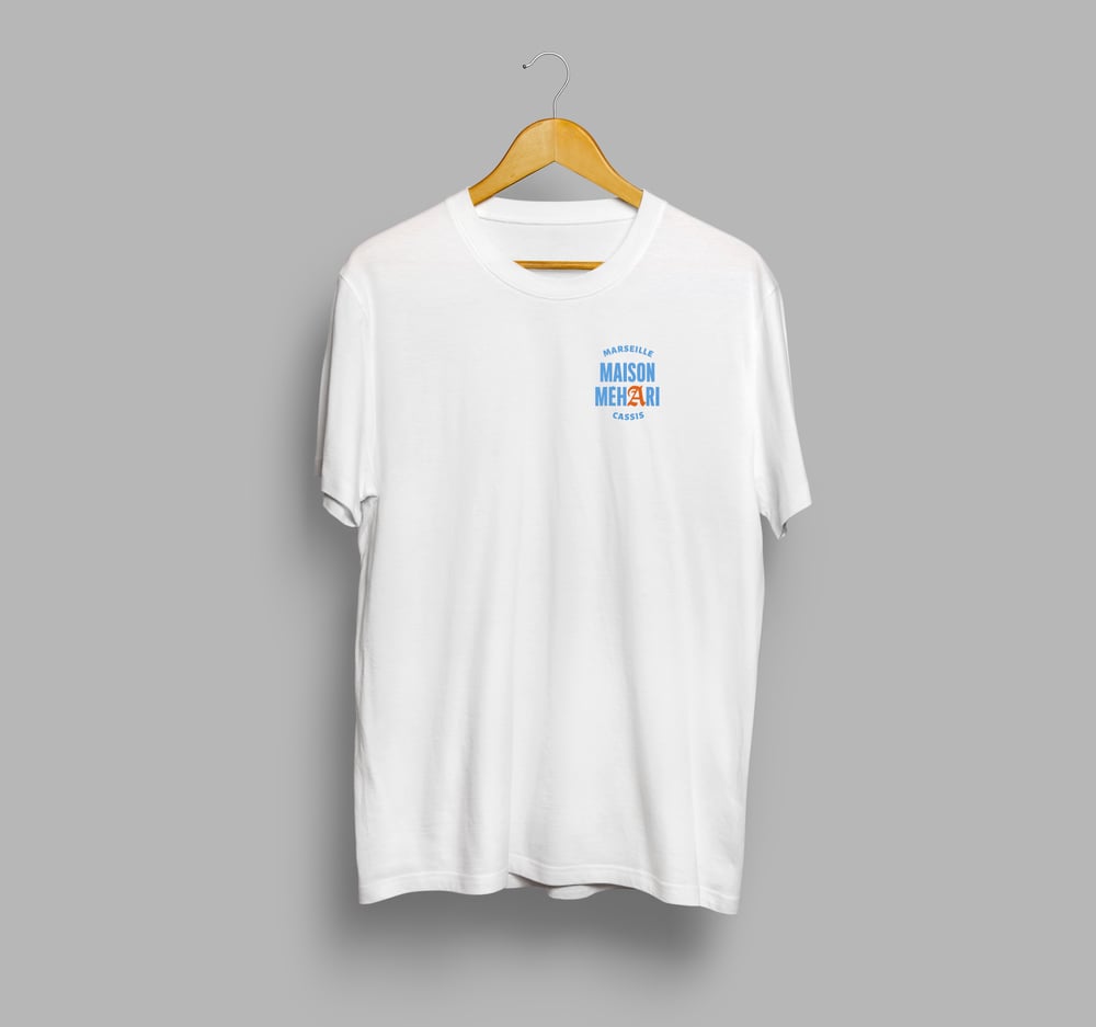 T-SHIRT MAISON MEHARI BLANC 100% ORGANIC COTTON