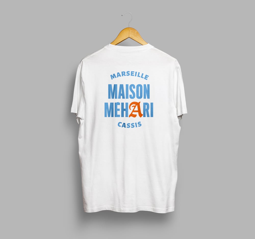 T-SHIRT MAISON MEHARI BLANC 100% ORGANIC COTTON