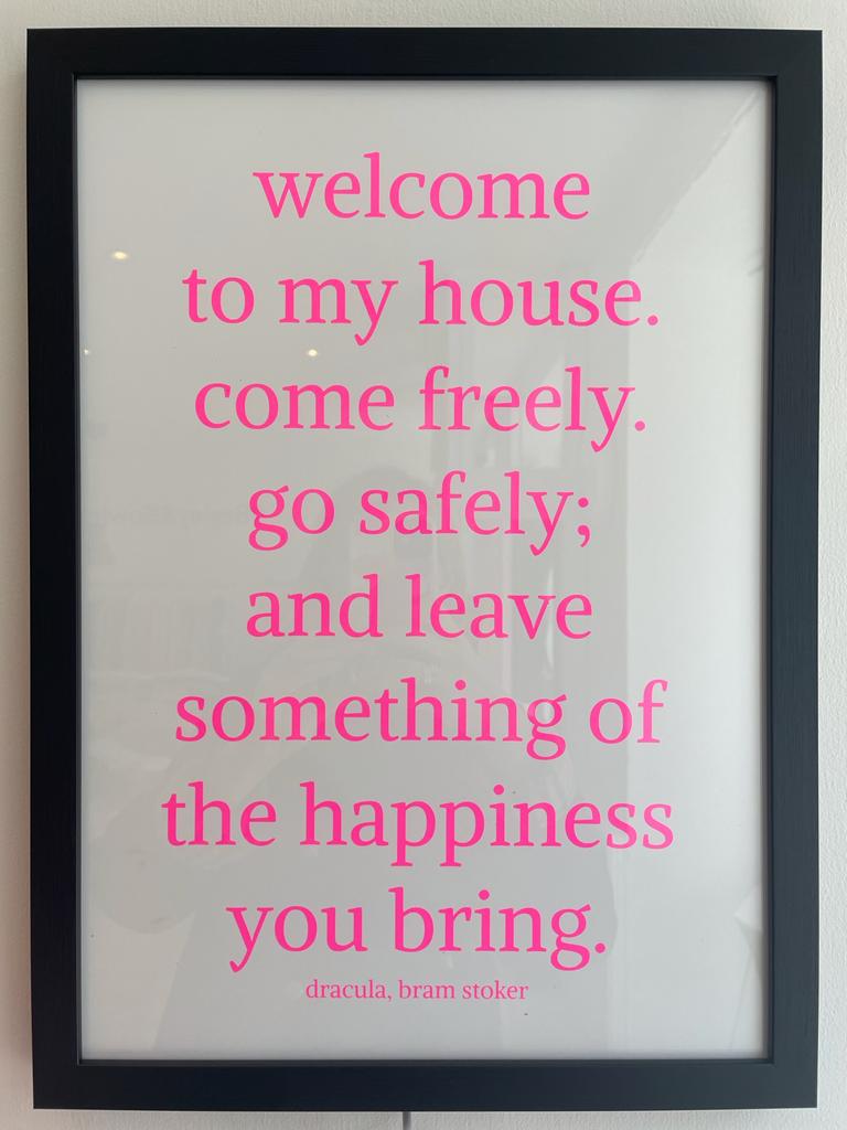 Image of Welcome to my house Print