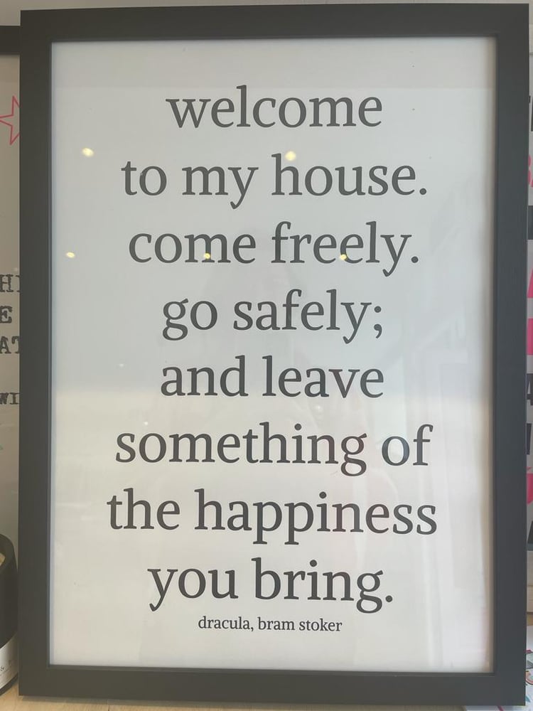Image of Welcome to my house Print