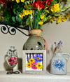Veronica, Aster, Maximillian Sunflower And Calendulas In 6" X 6" Shadow Box (Item# 202217S)