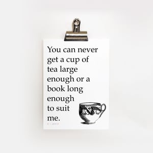 Cup of Tea & a Book PRINT