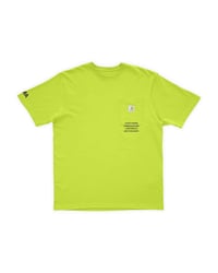 Image 1 of CARHARTT X OMA ‘I DONT WORK CONSTRUCTION’ BRIGHT LIME