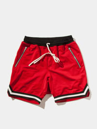 Image 2 of FEAR OF GOD MESH DROP CROTCH SHORTS FIFTH COLLECTION 'RED'