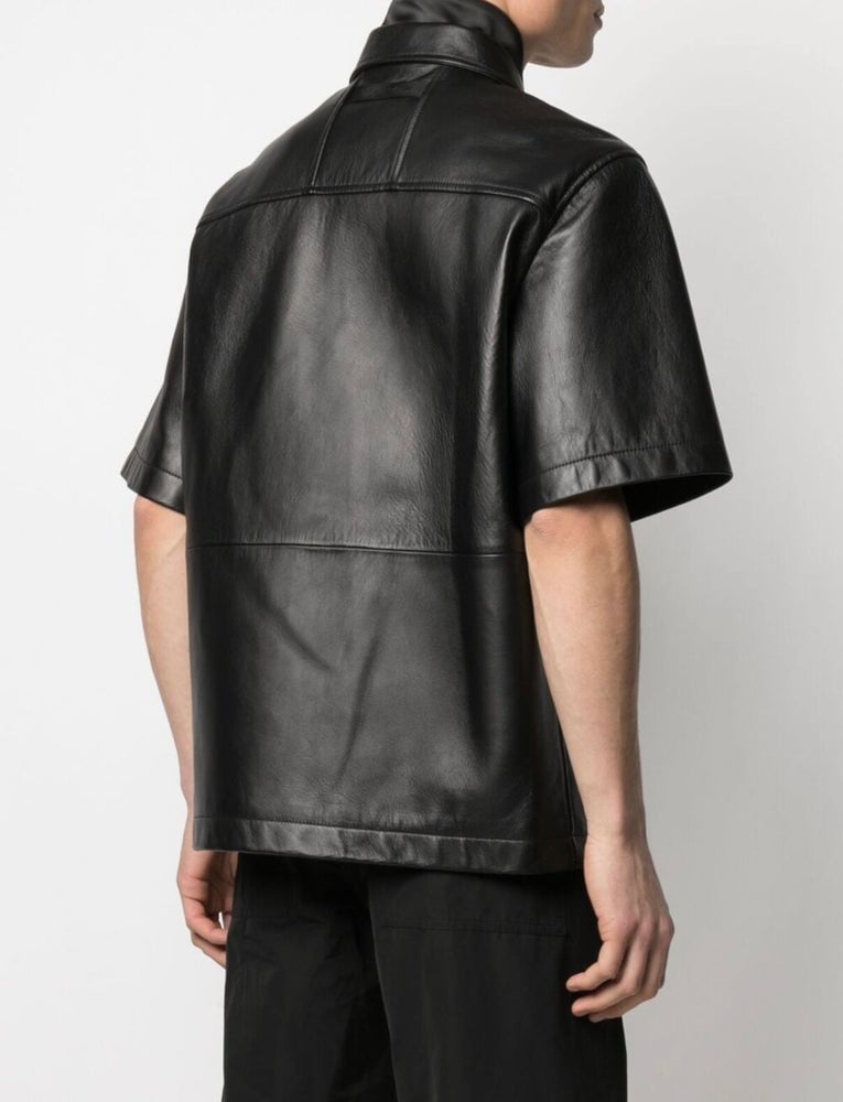 ALYX 1017 9SM LEATHER SHIRT DOUBLE COLLAR