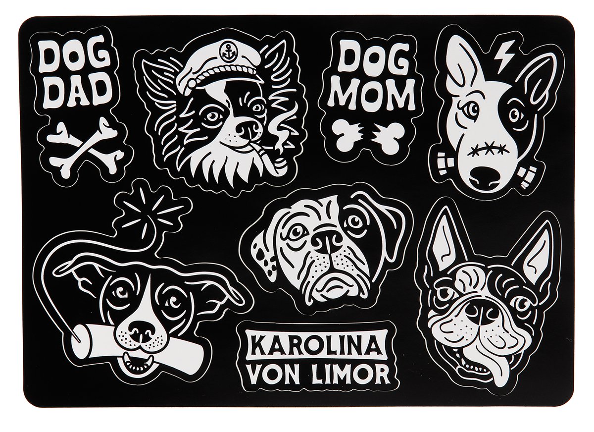 Dogs Stickers sheet Karolina Von Limor