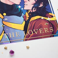 Image 2 of sheith lovers tarot foil print