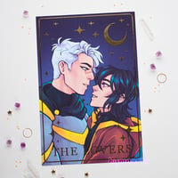 Image 1 of sheith lovers tarot foil print