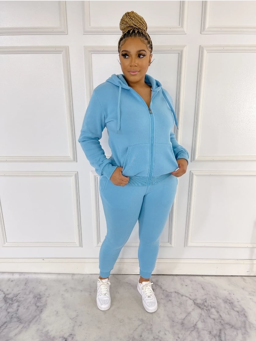 Fleece Zipdown set