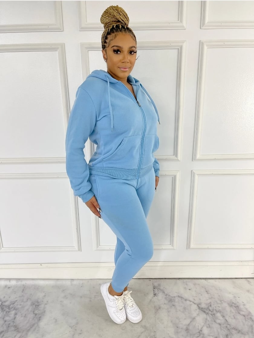 Fleece Zipdown set