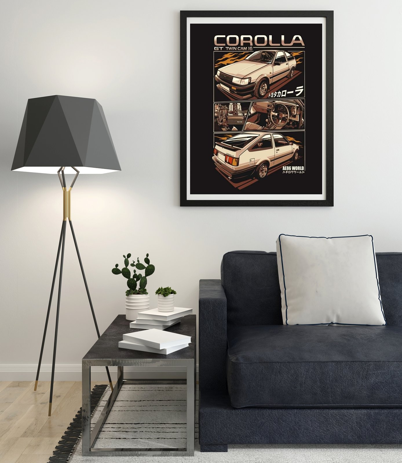 AE86 Corolla Poster Artwork / AE86 WORLD
