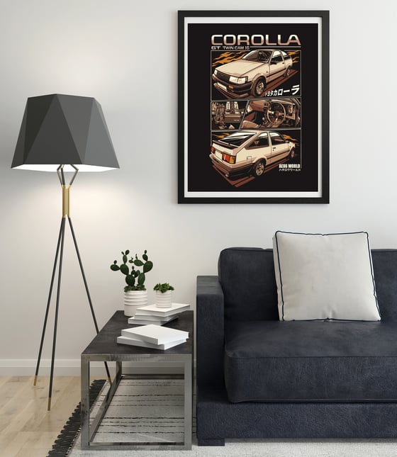 Image of AE86 Corolla Poster Artwork 