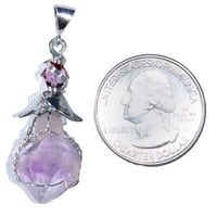 Image 5 of Madagascar Amethyst Scepter Crystal Wire Wrapped Pendant