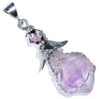 Image 1 of Madagascar Amethyst Scepter Crystal Wire Wrapped Pendant