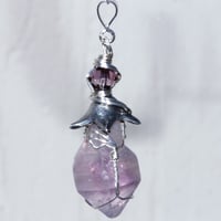 Image 4 of Madagascar Amethyst Scepter Crystal Wire Wrapped Pendant