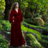 Deep Red Limited Edition Silk Velvet Beverly Dressing Gown Image 2