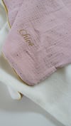Couverture rose pâle & pois dorés Enfant