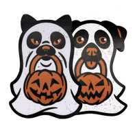 Image 1 of Cat and Dog Halloween Ghosts