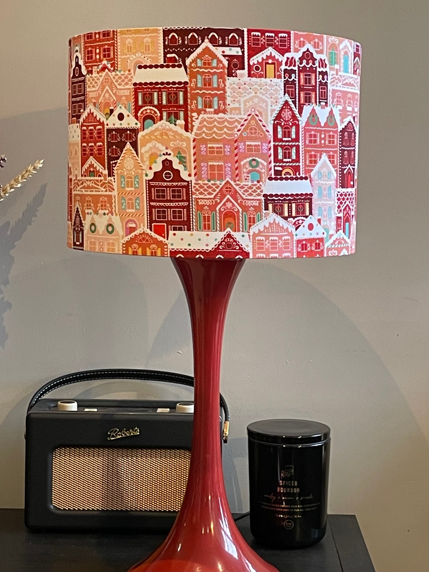Image of Tinsel Town Village Cherry Shade 30cm
