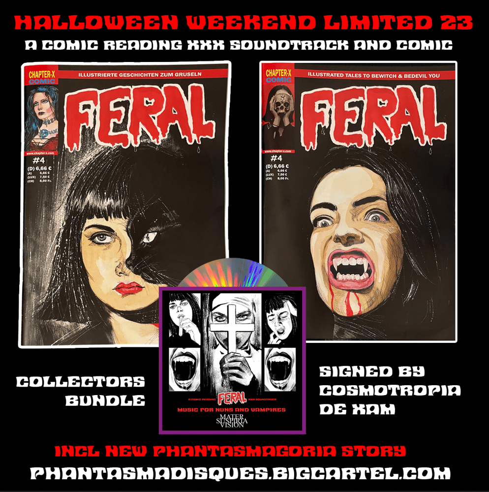 Image of LIMITED 23 FERAL #4 BUNDLE including Mater Suspiria Vision - Music For Nuns and Vampires CDR