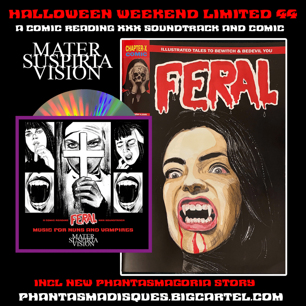 Image of LIMITED 44 FERAL #4 including Mater Suspiria Vision - Music For Nuns and Vampires CDR