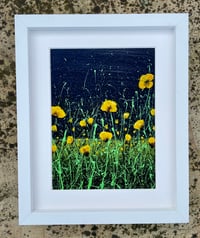 Image 3 of 'Yellow Poppies' Limited Edition Mounted Print