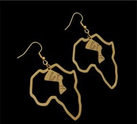 African Map Earring/ Egyptian Queen Nefertiti Earrings For Women/ Stainless Steel Earrings