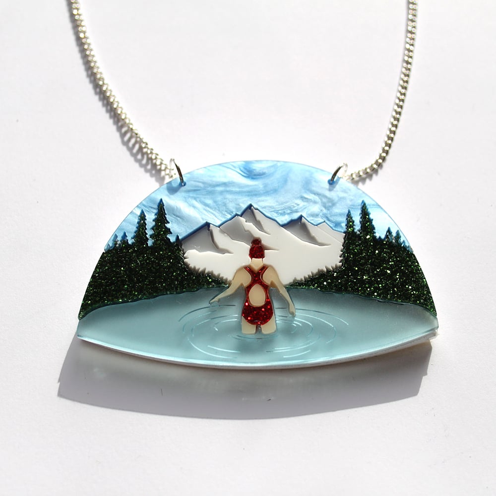Image of Winter Swimmer Necklace- Light 