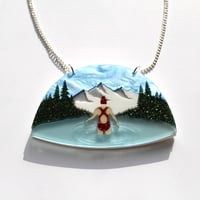 Winter Swimmer Necklace- Light 