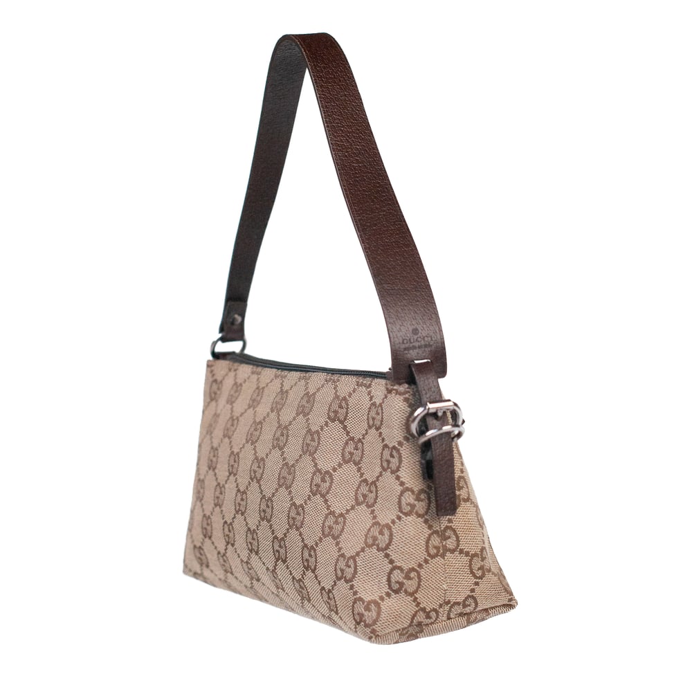 Image of Gucci 2000s Monogram Mini Shoulder Bag 