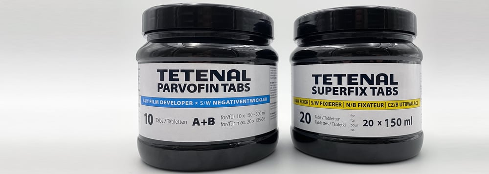 Image of Tetenal Parvofin tabs/Superfix tabs Film Developing Tabs