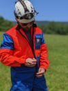 Blue/Neon Orange Unisex Cave Suit
