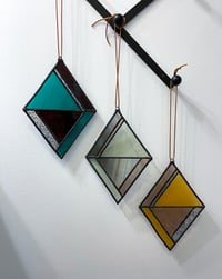 Image 4 of Triangle Sun Catcher in Peacock