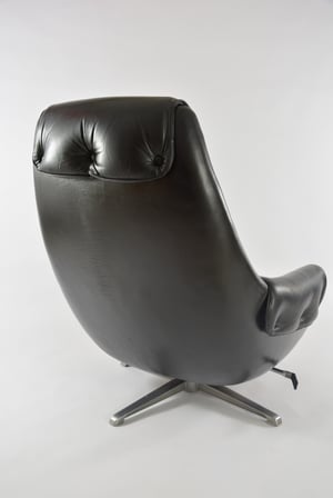 Image of Fauteuil allemand Relax cuir noir