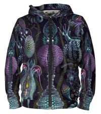 Image 1 of MICROVERSE HOODIE,  ONE of a kind, Signed by the artist