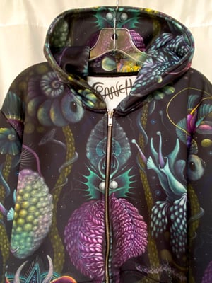Image of MICROVERSE HOODIE,  ONE of a kind, Signed by the artist